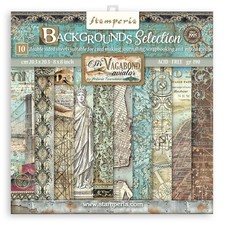 Stamperia Backgrounds Double-Sided Paper Pad 8"X8" 10/Pkg-Sir Vagabond Aviator,