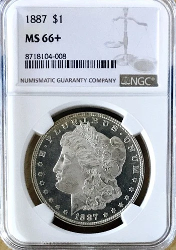 1887 P MORGAN NGC MS66+ UNBELIEVABLE PIECE! ULTRA PQ++++LOOKS ULTRA PL NR #64466