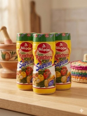 3 Pack Baldom Sazon Ranchero Supremo Seasoning 9oz Each - Dominican Flavor