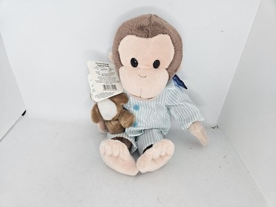 Curious George Pajamas Plush Monkey with Teddy Bear Stuffed Animal Toy With Tags
