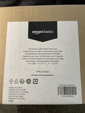 Amazon Basics Aluminum Light Stand with Case 7 ft / 2.13 m NEW IN BOX