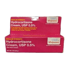 Walgreens Hydrocortisone Cream USP 1.5% Tube 2oz Max Strength Anti-Itch