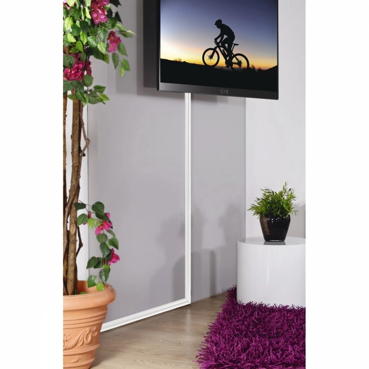 Hama PVC Kabelkanal Selbstklebend Kabel-Leiste Sockel Wand Fußbodenkanal TV PC