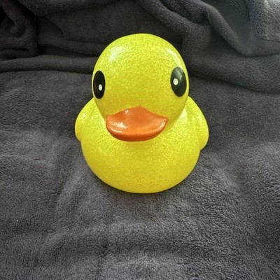 Ja-Ru Large Dazzle Glitter Duck. Yellow (not Gold) 5  Tall And High 6  Long