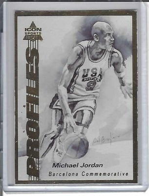 Michael Jordan 1992 ICON GOLD Profiles Bonus #6 DREAM TEAM USA RARE