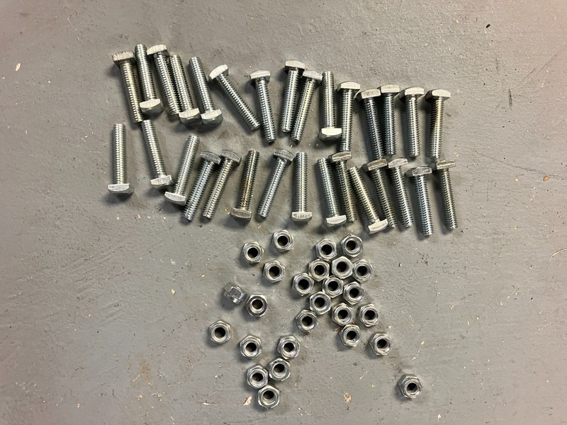 NAPA Belden 1- 1/2" x 5/16" Battery Cable Terminal Post Clamp Bolts Partial Box