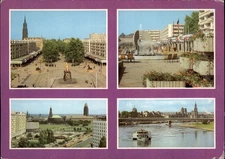 Dresden Neustadt Markt view vintage postcard k486