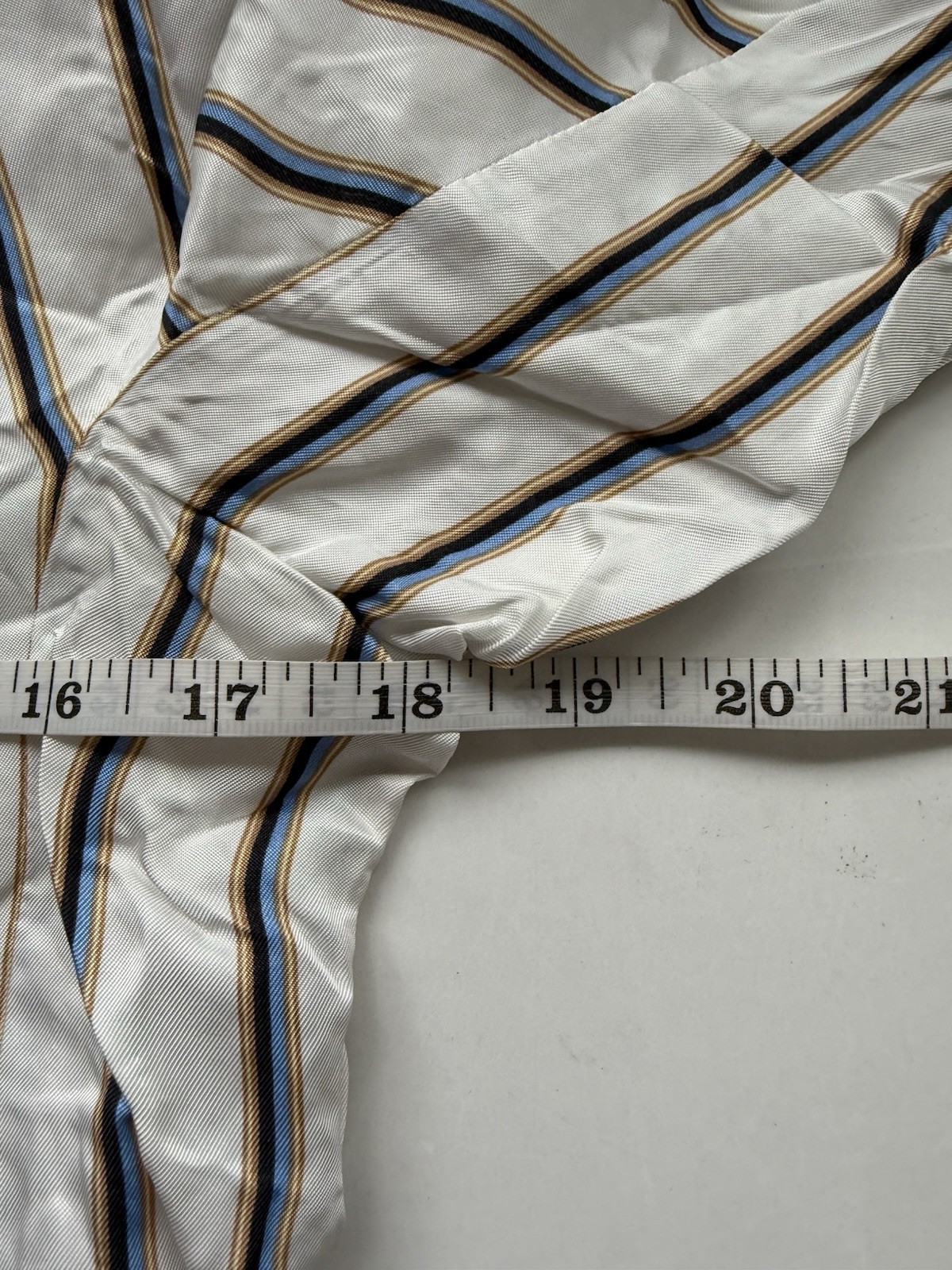 YAYA Women Blouse Size 36 UK 8 10 Off White Stripe Tie Waist NWT Viscose RRP £75 thumbnail 5