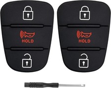Key Fob Rubber Button Pad for 2010-2014 Kia Soul Rio Sportage Flip Key Remote