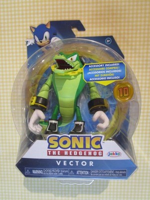 Jakks Sonic the Hedgehog 4'' VECTOR THE CROCODILE (from X and Knuckles' Chaotix)