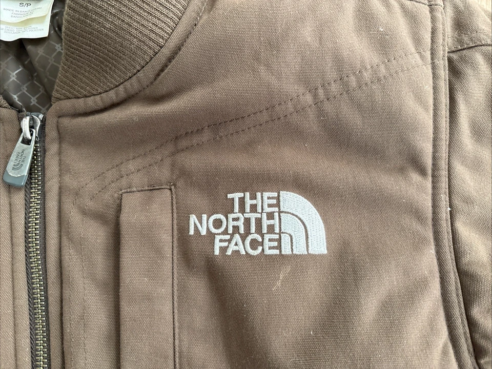 VTG The North Face Jacket A5 Series Men’s Small Brown Full Zip Headphone Pocket - Image 3 of 4