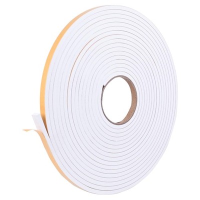Self Adhesive Foam Tape Weatherstrip 3/8in x 1/4in x 33Ft High Density Foam I...