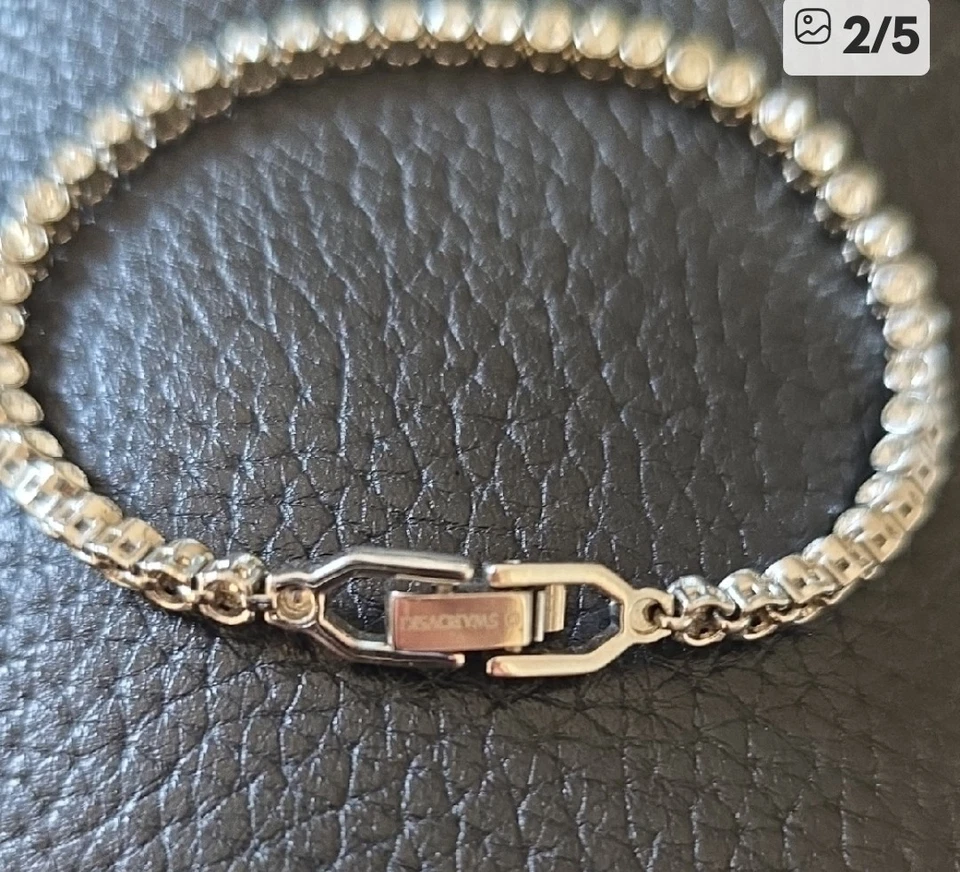 Pulsera Tenis Sworovski Cristal Redondo 7" Foto 2 de 4