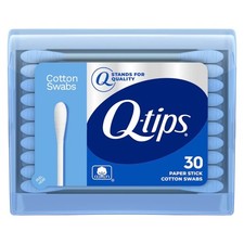 Travel Cotton Swabs 30 Count Blue Portable Case Pack