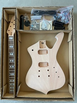 DIY Electric Guitar Kit for Iceman stlye Rosewood Fingerboard Mahogany Body
