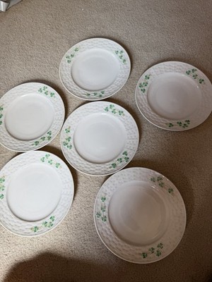 Belleek Ireland Vintage Plate 6 Pcs