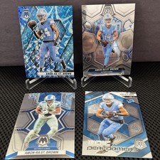 Amon-Ra St Brown Mosaic 4 Card Lot Including Blue Mega Exclusive. Color Match!