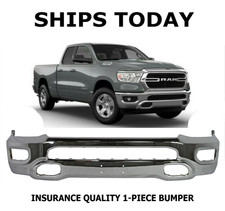 New Chrome Front Bumper For 2019-2024 Ram 1500