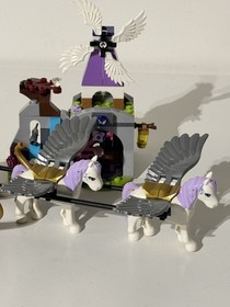 LEGO Elves Aira's Pegasus Sleigh #41077 ~ 100% COMPLETE w/ Manual