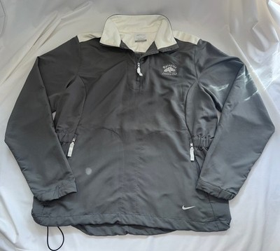 Nike Golf Women's Large  Windproof 1/2-Zip Pullover Gray Raintree Country Club