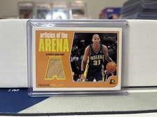 Topps 2001-02 Heritage Articles of the Arena Reggie Miller #AA12 Indiana Pacers