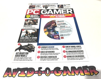 PC Gamer Demo Disc & Index Card - Minecraft / League of Legends July 2011