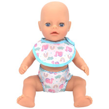 2Pcs Doll Diapers Doll Underwear for 14-18 Inch Baby Dolls and Other Similar Dol