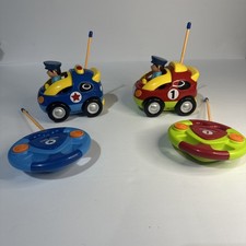 My First Cartoon RC Blue  Red Race Car Radio Remote Control Toy Baby Toddlers