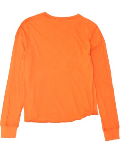 POLO RALPH LAUREN Womens Graphic Top Long Sleeve UK 18 XL Orange Cotton AN03 - 第 2/4 張圖片