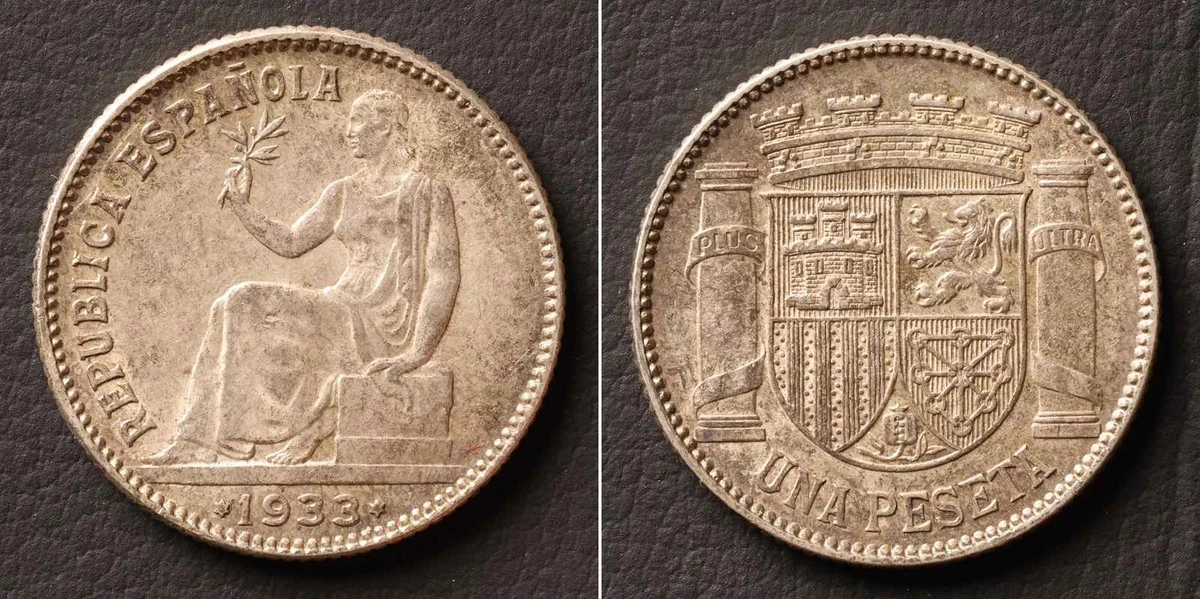 Peseta 1933 Year Spanish Coins for sale | eBay