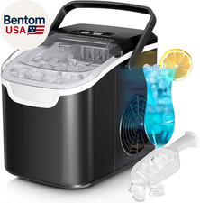 Countertop Ice Maker Machine, 8 Ice Cubes in 6 Mins, 26Lb/Day Ice with 2 Sizes-