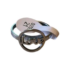 Ring aus Edelstahl - Edelstahlring Fingerring Damenring Größe  21