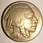 1938 D US BUFFALO NICKEL - VERY NICE ACTUAL COIN SHOWN - FIVE CENTS USA - 1938-D