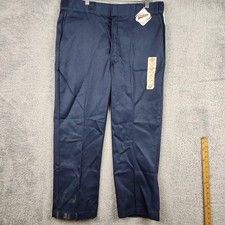 Vintage Dickies 874 Work Pants Mens 36x29 Navy Blue Classic Fit Chino 90s Y2k