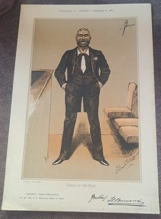 1883 Bijou Portrait No 36 F. C. Burnand Editor Punch Gilbert & Sullivan Theatre