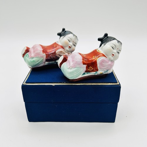 2 vintage Colorful, Detail Decorated Pillow Baby chopstick rests