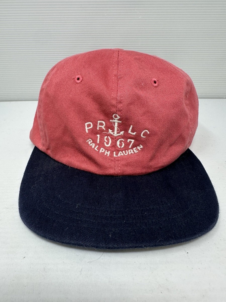 Vintage Polo Ralph Lauren RLYC Yacht Club Anchor Red Strapback