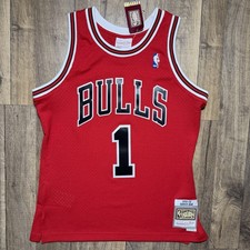 Chicago Bulls Derrick Rose Mitchell Ness 2008...