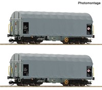 Roco 6680025, 2Tlg. Set Schiebeplanenwagen, CD Cargo, Neu & Ovp, TT