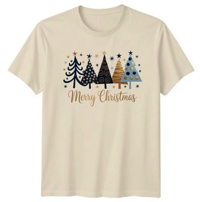 Merry Christmas Holiday Weihnachtsbäume Herren Damen Grafik T-Shirt