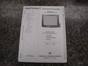 Sams Photofact 4232 Service Manual for Panasonic CT-32SF35W, CT-32XF35CW