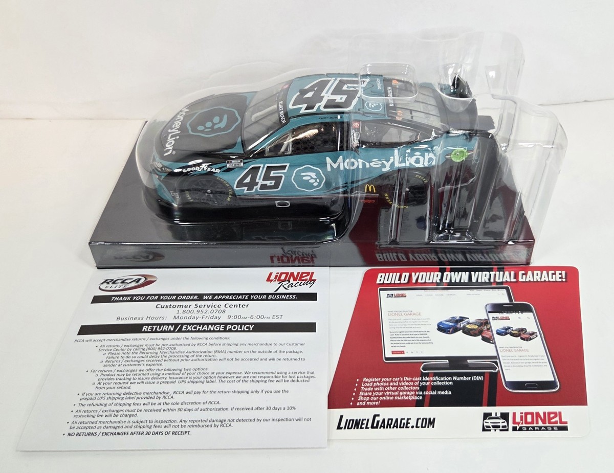 2022 Kurt Busch #45 MoneyLion 1/24 Lionel Toyota Camry Nascar