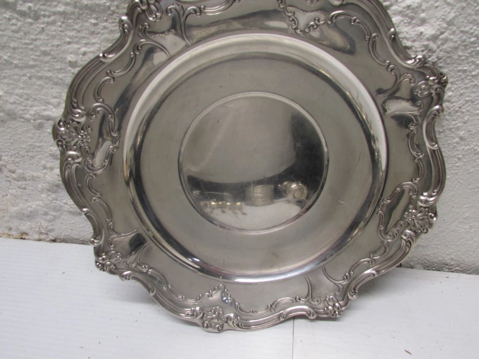 Placa Gorham esterlina en relieve 101/2 pulgadas Foto 4 de 4