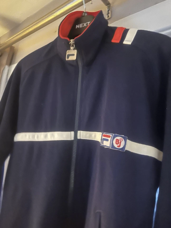 Fila Borg MK2 Warm-Up Herren Track Top Navy BJ GB30  - Bild 2 von 4
