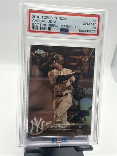 2018 Topps Chrome  Aaron Judge Sepia Refractor PSA 10 GEM MINT New York Yankees