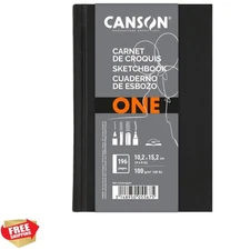 Elegant Hardbound Sketch Book - 4'' x 6'' with 100 Sheets of Acid-Free Paper