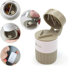 Pill Cutter Medicine Crusher Grinder Grinder Splitter, Multifunction 4 in 1 Port