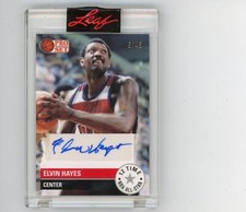 2021 LEAF PRO SET BASKETBALL LEAF 12 TIME ALL STAR #5/45 Autograph Elvin Hayes