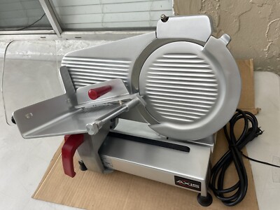 Axis AX-S10 ULTRA Manual Feed Meat Slicer with 10'' Blade, Belt Driven