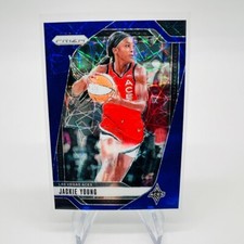 Jackie Young 2024 Panini Prizm WNBA Blue Velocity Prizms #1
